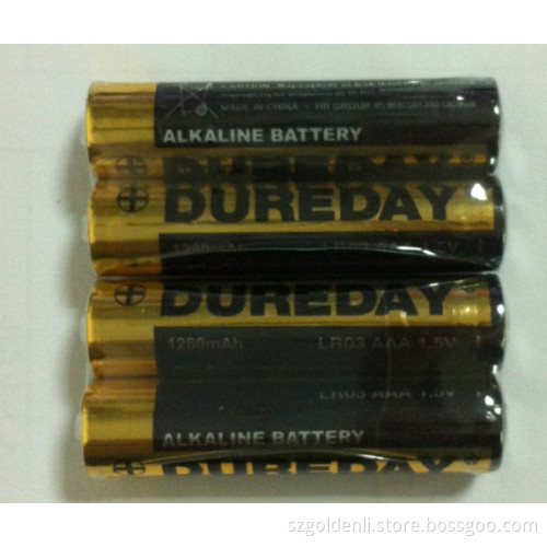 High Quality 1.5V AAA Alkaline Battery Lr03/AAA